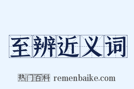 至辨近义词是什么意思的图片